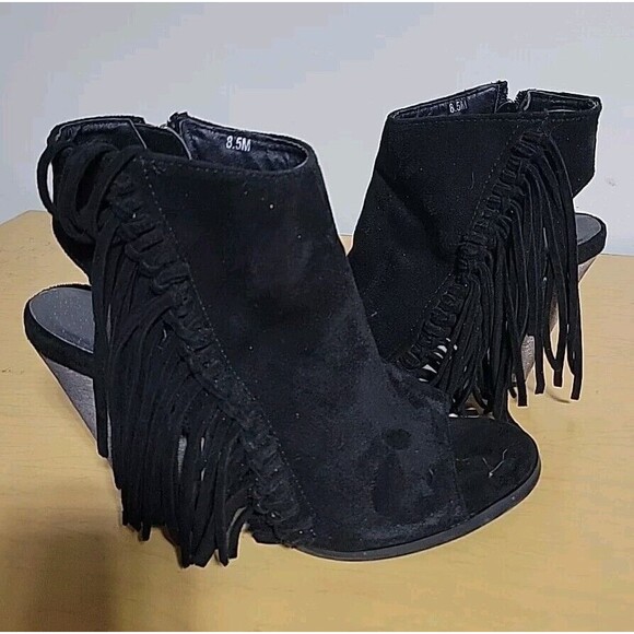 Women Coconuts LOVE-C Brown Open-toe Booties Shoes SIZE‎ 8.5 - Picture 2 of 9